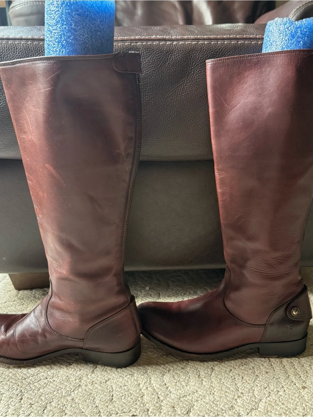 Frye Melissa Button Back Leather Boots sz 8